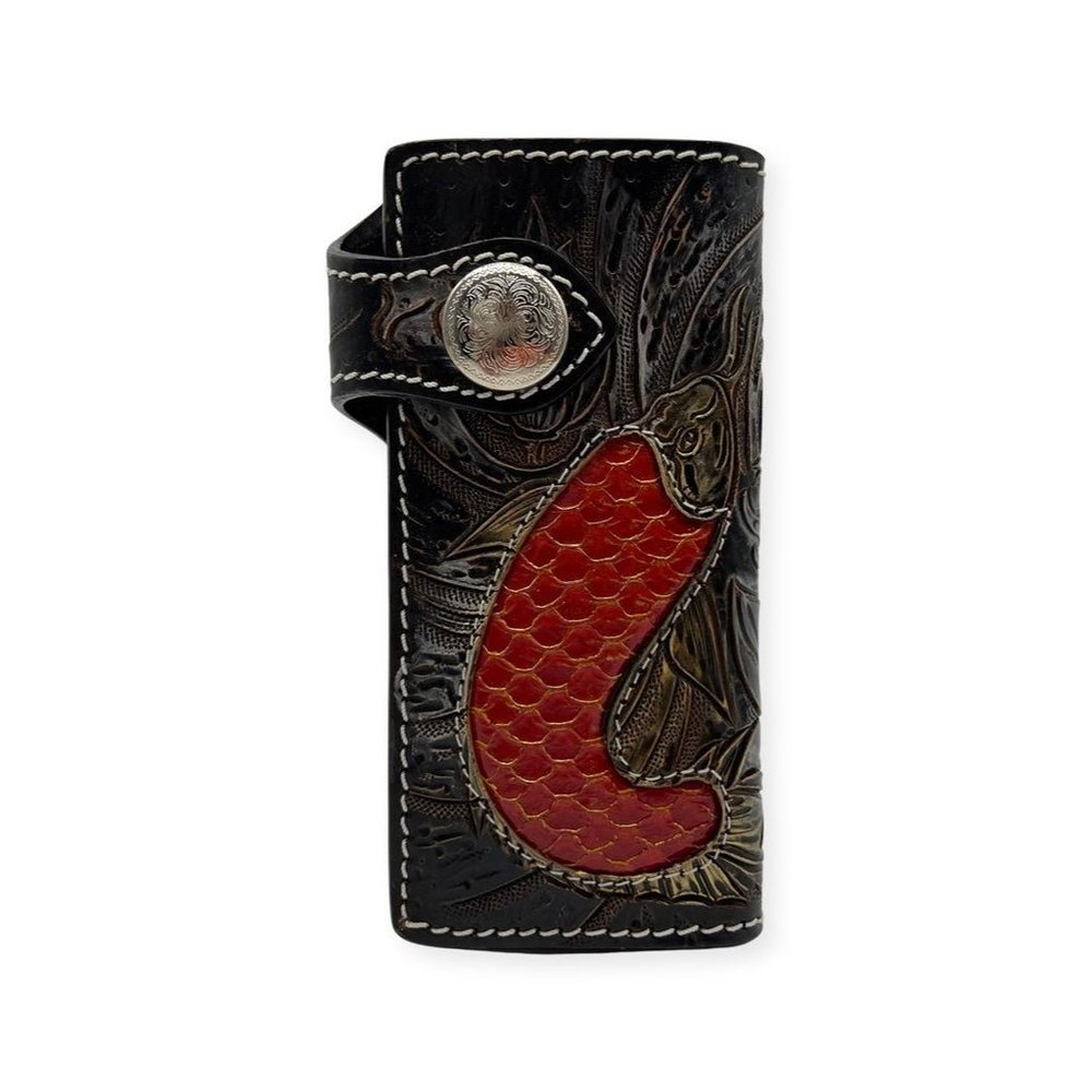 Rockertype koi Leather Wallet Black